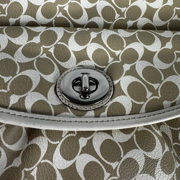 Coach Signature Chelsea Lea Medium Shoulder Tote Bag C1093-F15135 - Picture 3 of 16